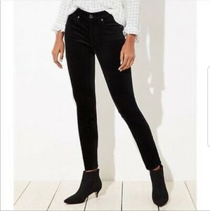 LOFT Velvet Skinny Pants